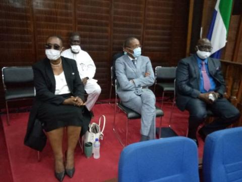 Appointees in the well of parliament