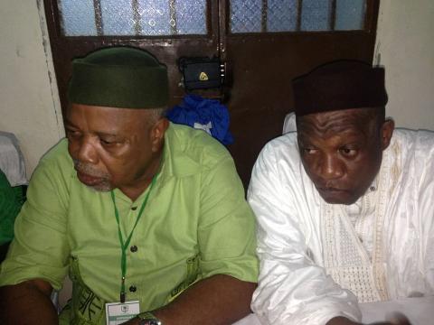 Rival SLPP candidates Chief Somanoh Kapen and Ambassador Allie Bangura just moments to voting.