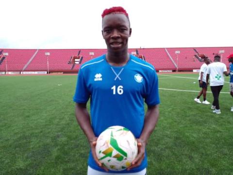 FC Kallon's hat-tick hero, Alie Conteh (Nzozi)