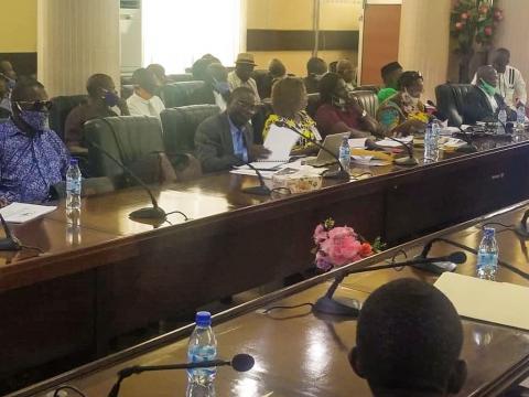 Kortequee during the budget planning process at Finance Ministry