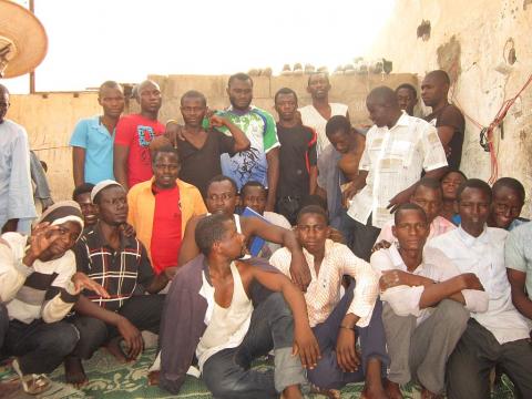 some of the stranded Sierra Leoneans in Libya