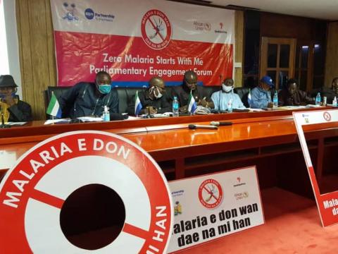 Members of parliament at the Zere Malaria Start With Me engagement
