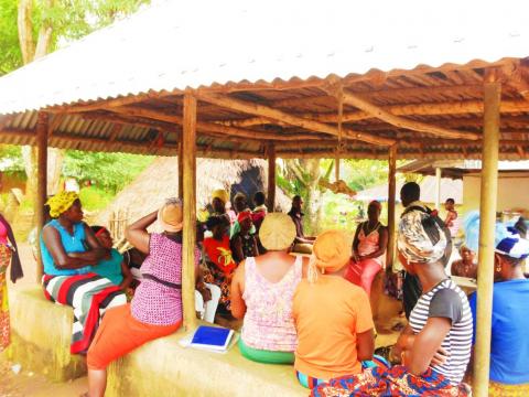 Members of the Jonttionla branhc of WIFEE's Village Saving and Loan Scheme