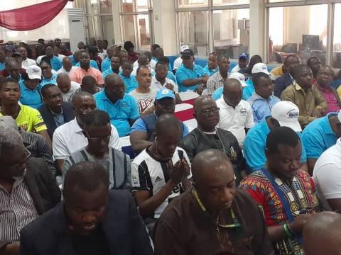 NRA staff at the launching ceremony on Saturday NRA staff at the launching ceremony on Saturday