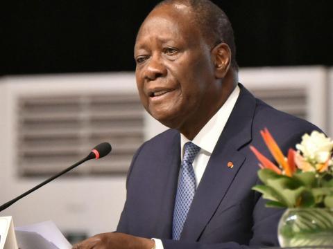 President Alpha Conde of Guinea