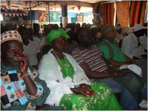 SLPP supporters during the campaign in Makeni 