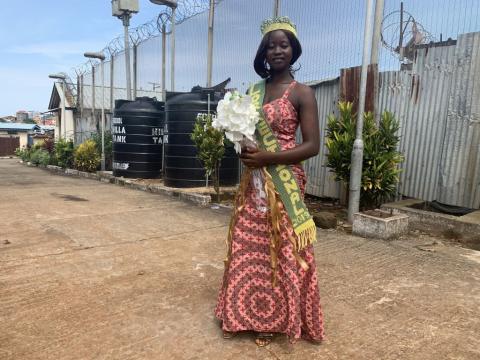 Miss Correctional inside the prison compound