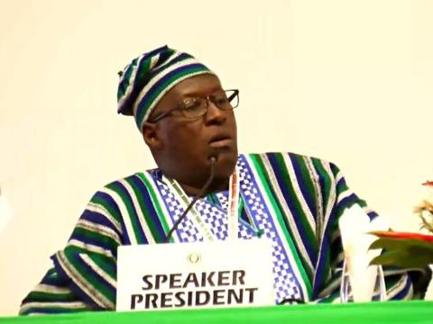 Sidi Tunis, Speaker of ECOWAS Parliament