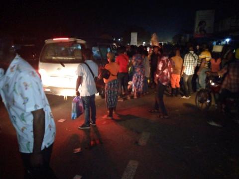 Stranded Commuters at Ferry Junction in the east