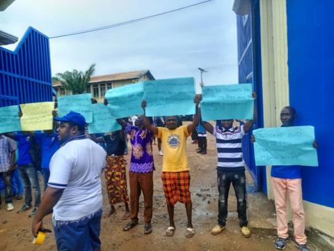 The Protesting Lecturers at the ETU