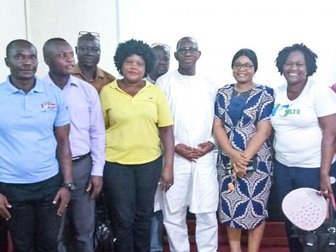 Cross section of the trade unionists and the labour minister Cross section of the trade unionists and the labour minister