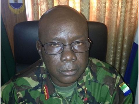 Maj Gen. Samuel Williams, head of Sierra Leone army