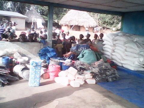 victims yearning for relief items